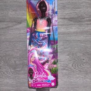 Barbie Dreamtopia Doll with Pink Hair and Rainbow Dress